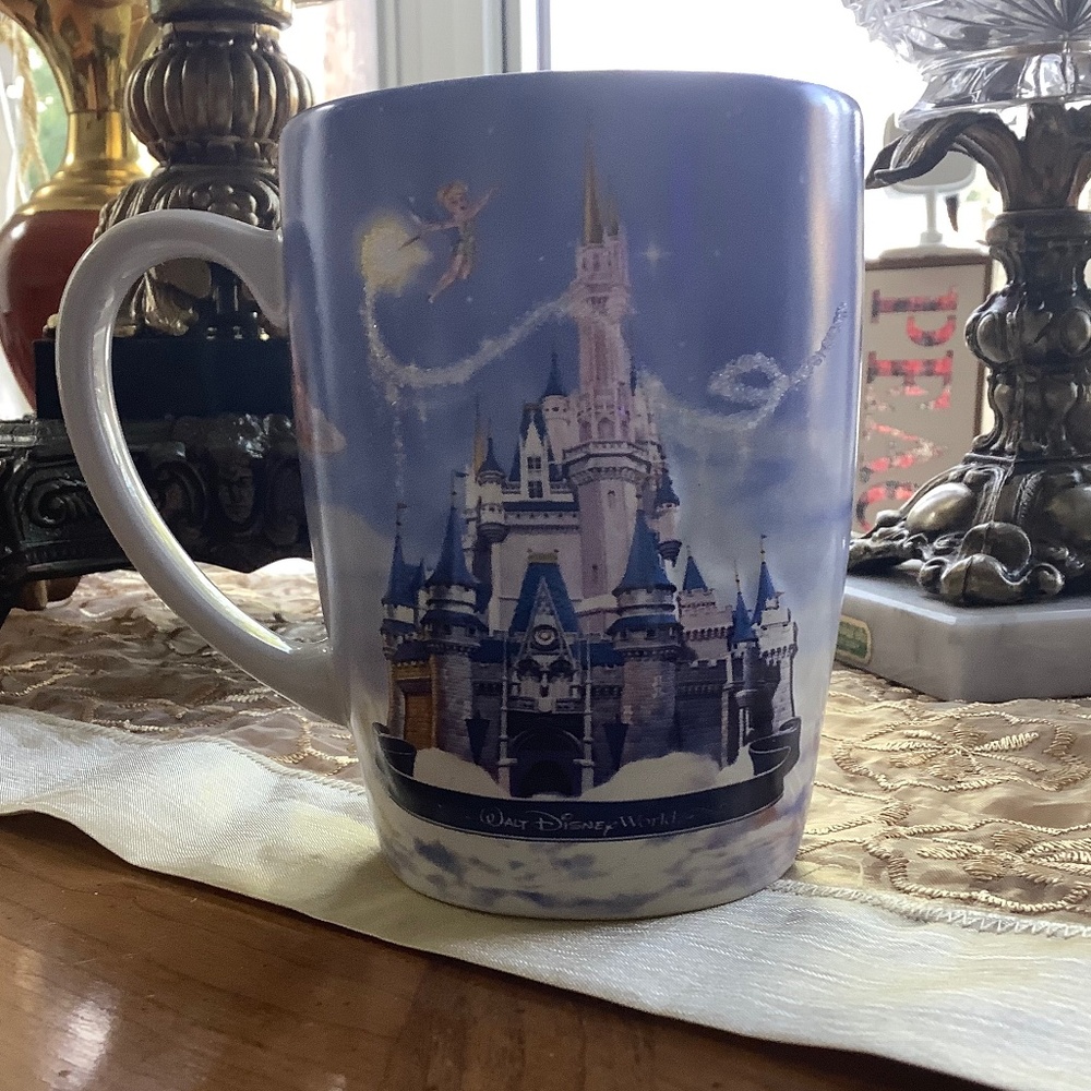 Walt Disney World 3D Coffee Cup Mug Cinderella Castle Tinkerbell